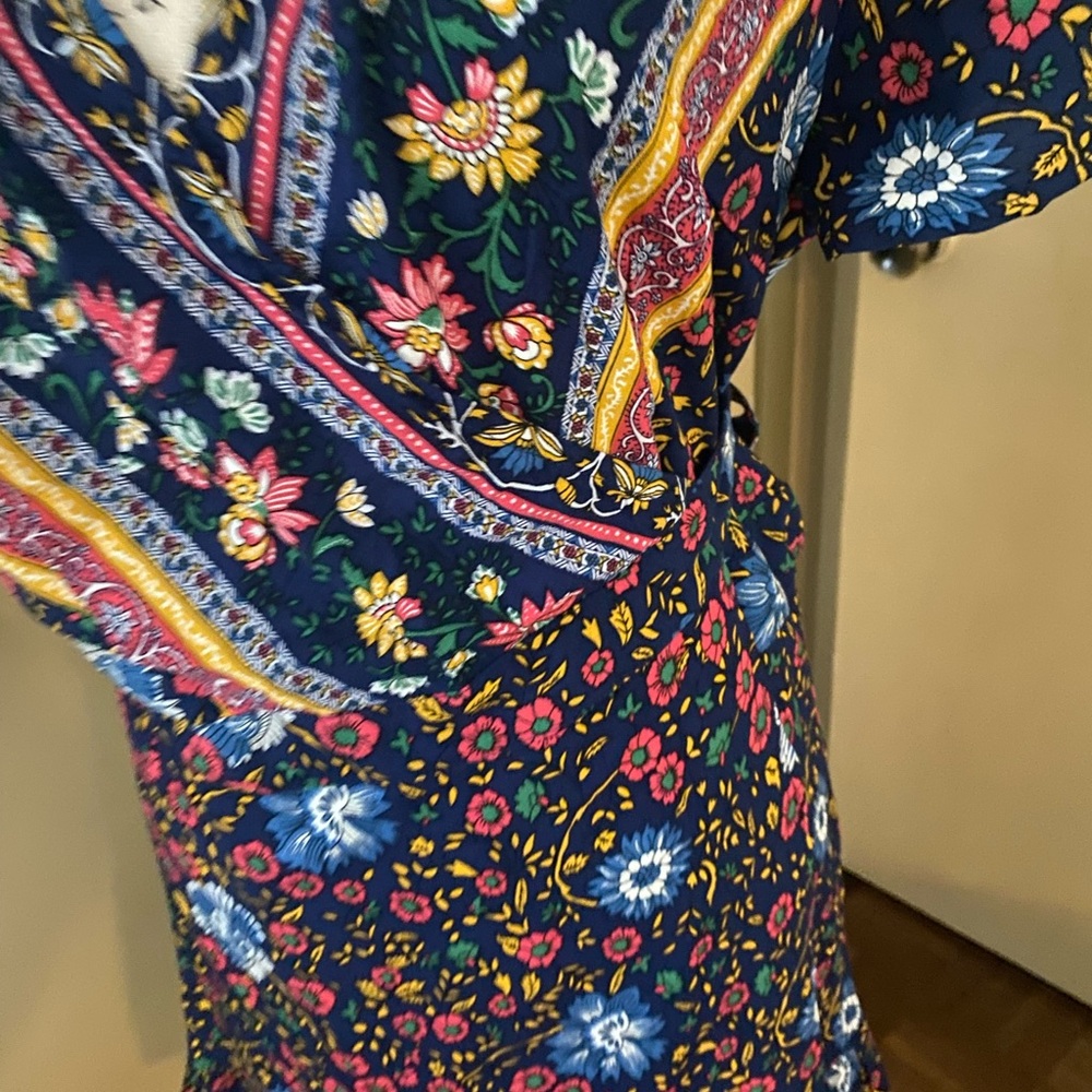 Zesica Ruffled Wrap Midi Dress xl - Picture 4 of 11